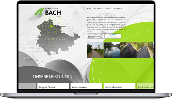 Webdesign für Ingenieurbüro Sondershausen